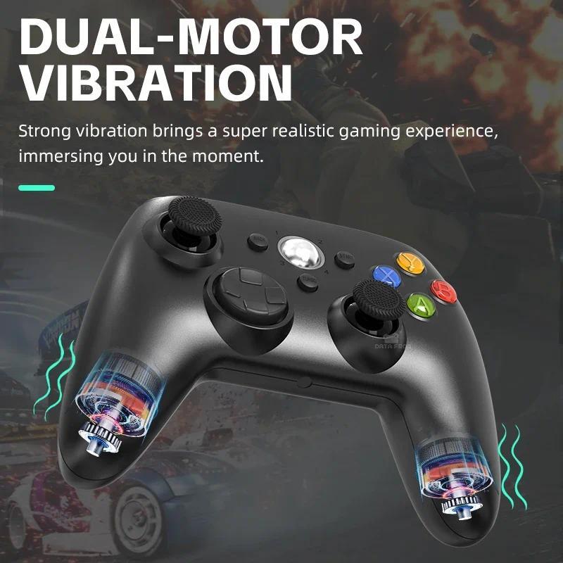 DATA FROG Wireless Controller Protective Carrying Case Bundle Hard Shell Rechargeable Dual Shock Gamepad for Xbox 360 Slim