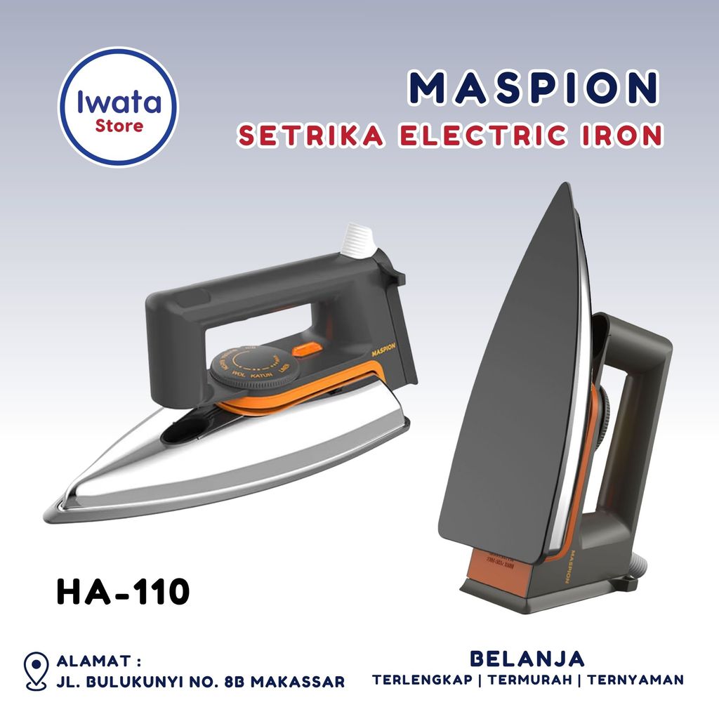 MASPION SETRIKA ELECTRIC AUTOMATIC IRON HA-110