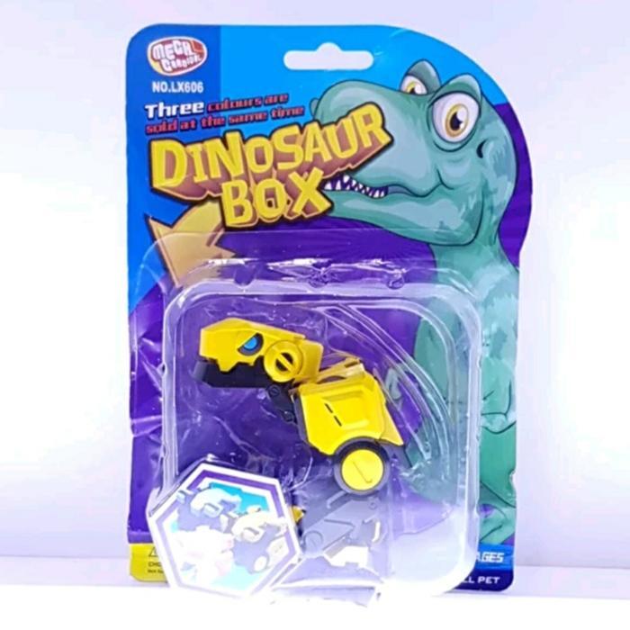 =PROMO MAINAN= Dinosaur Box Magic Cube Transformable - Kuning