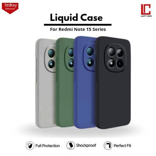 Redkey Case For Redmi Note 15 Pro Plus 5G Liquid Silicone Mircrofiber Casing