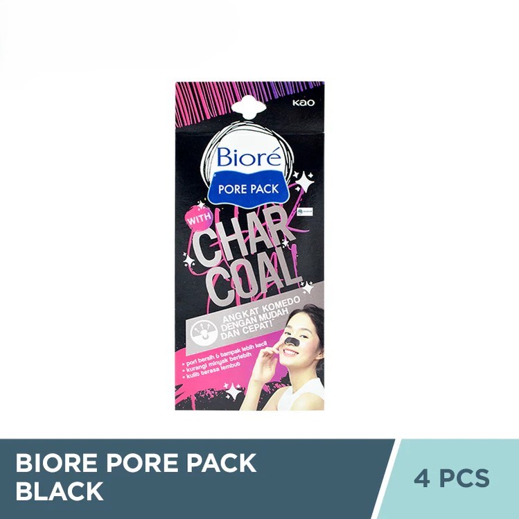 Biore Pore Pack Black 4 Pcs