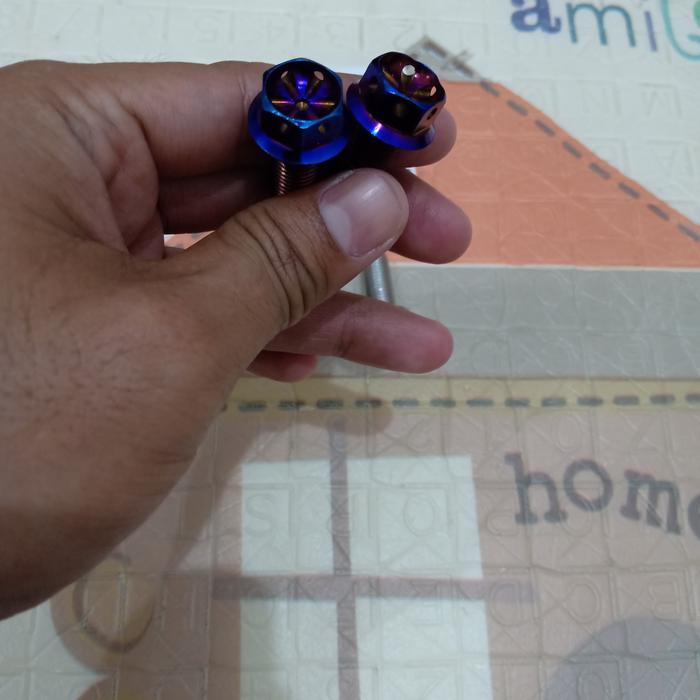 baut probolt adapter kaliper - Blue/Rainbow