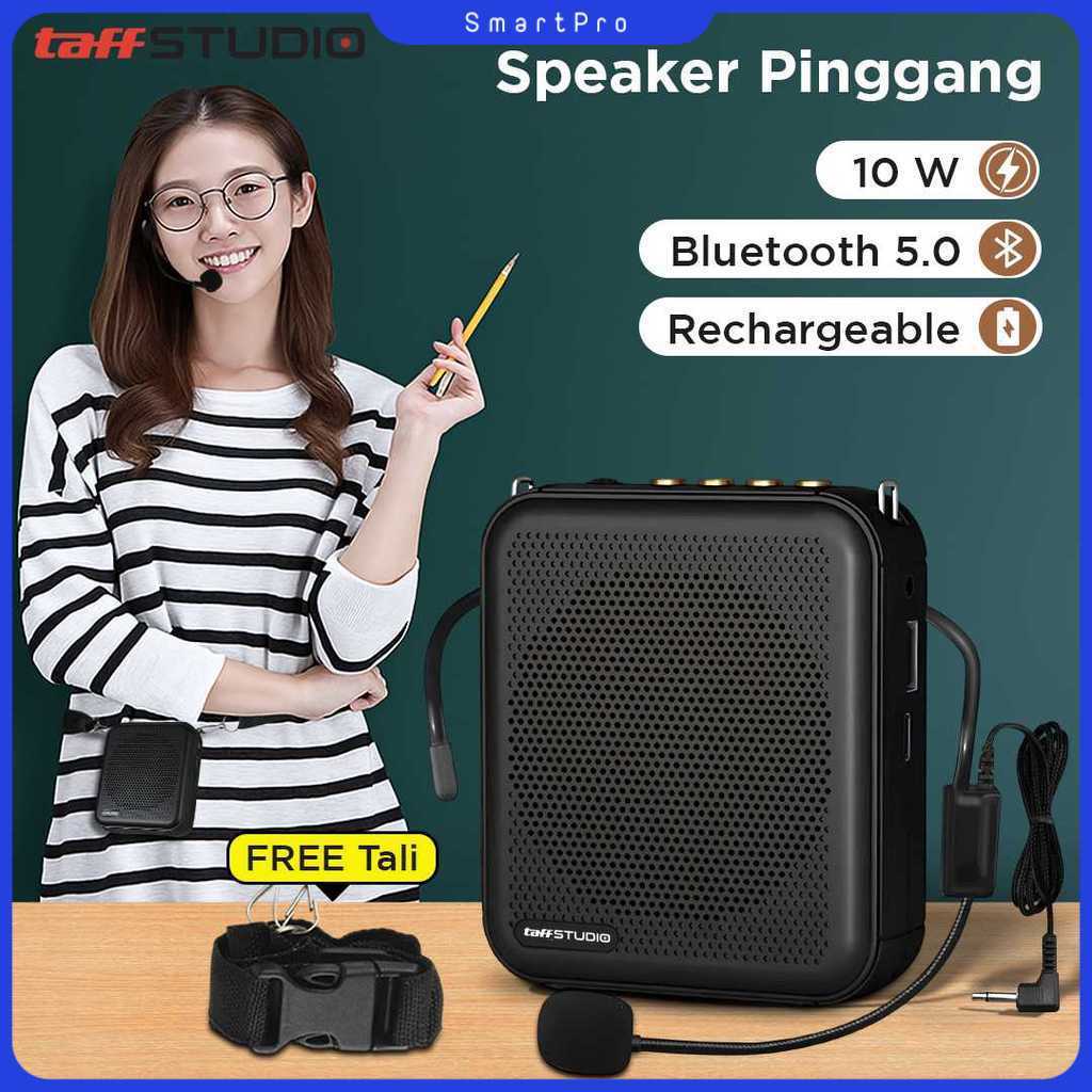 TaffSTUDIO Penguat Suara Mini Megaphone Active Speaker Guide Bluetooth - S62