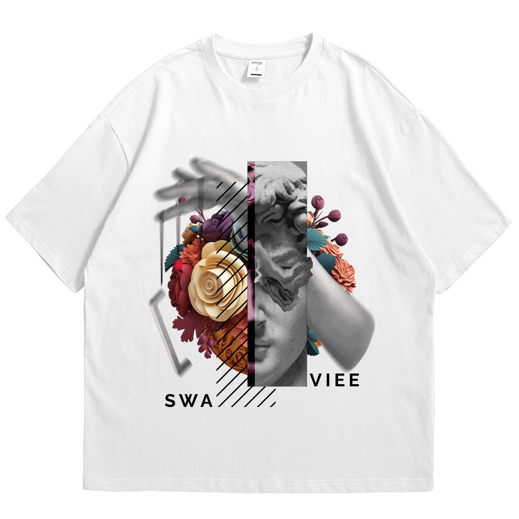 COD SWAVIEE Oversize Tshirt Xavier White
