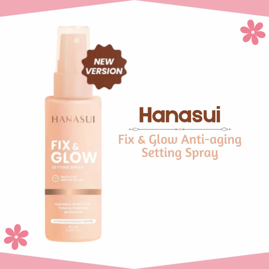 HANASUI FIX & GLOW SETTING SPRAY 60ML - HANASUI