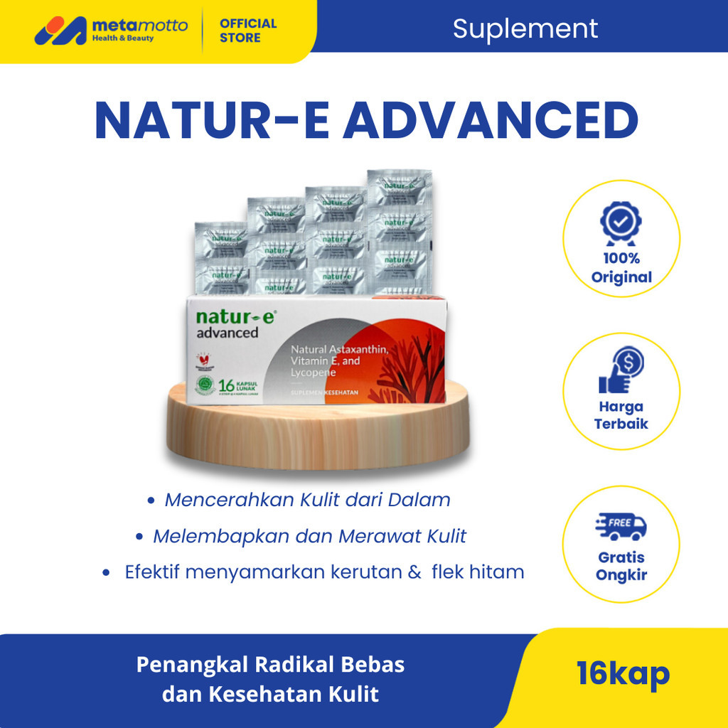Natur-E Advanced 16 & 32 kapsul - Suplemen kesehatan kulit