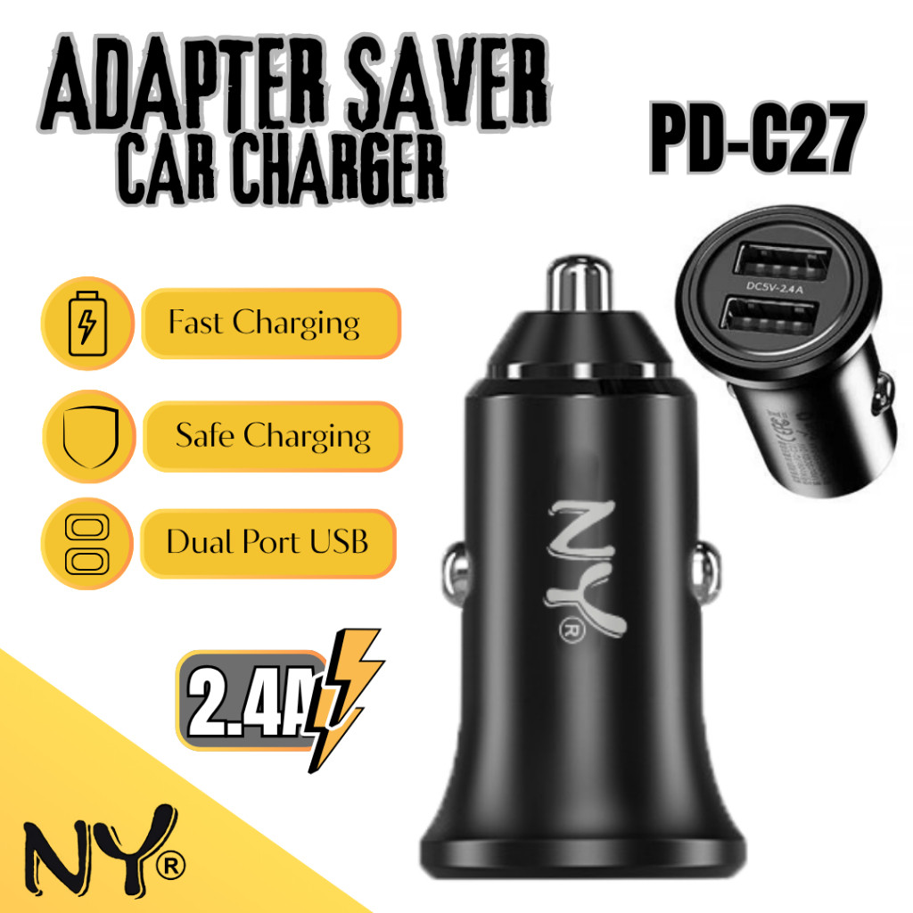 NY ADAPTOR SAVER PD-C27 2.4A 2 USB