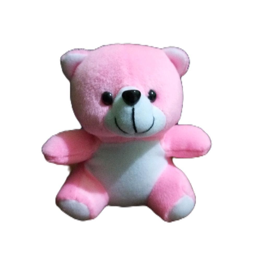 Boneka bear pink putih 12cm