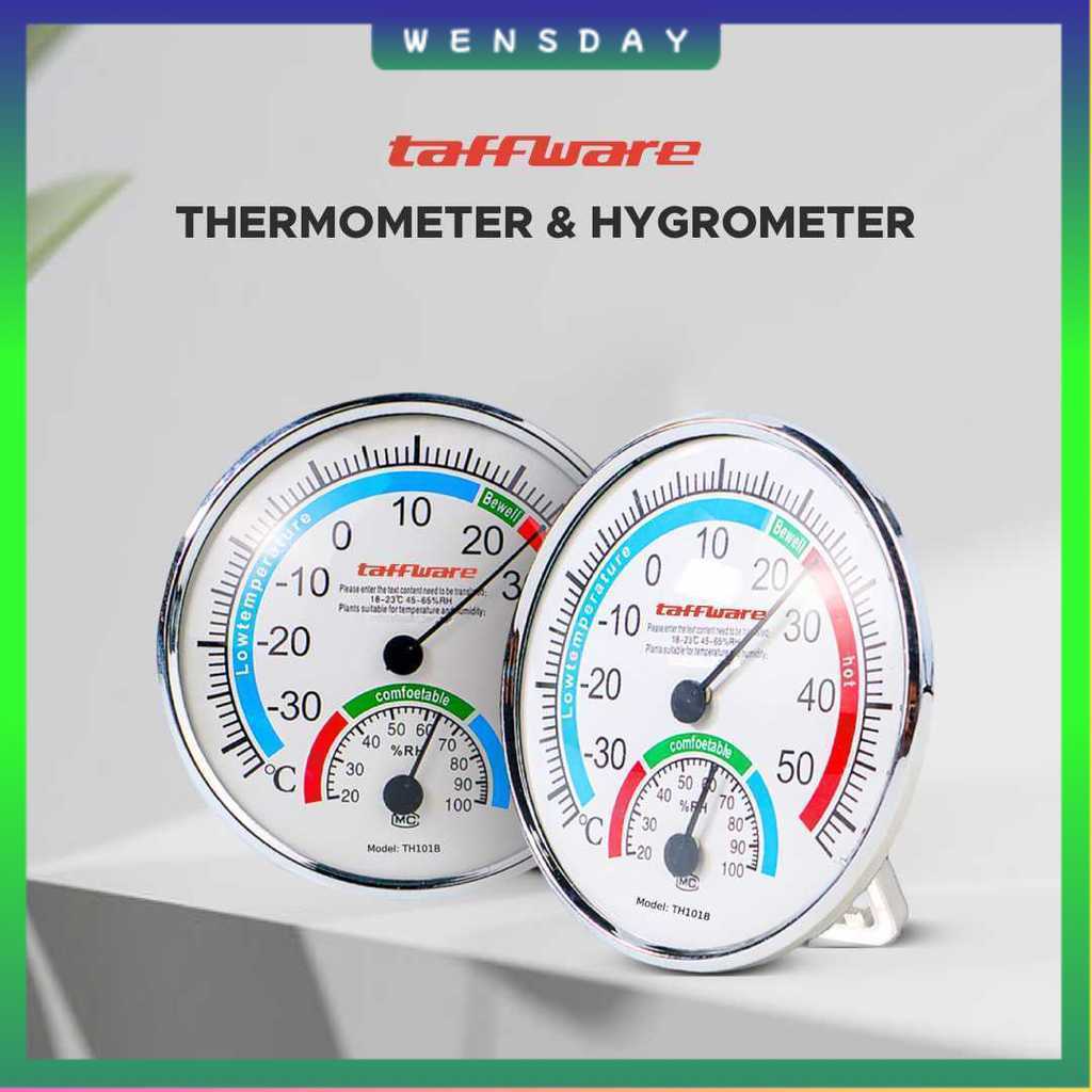 Taffware Analog Thermometer Hygrometer Temperature Humidity - TH101B