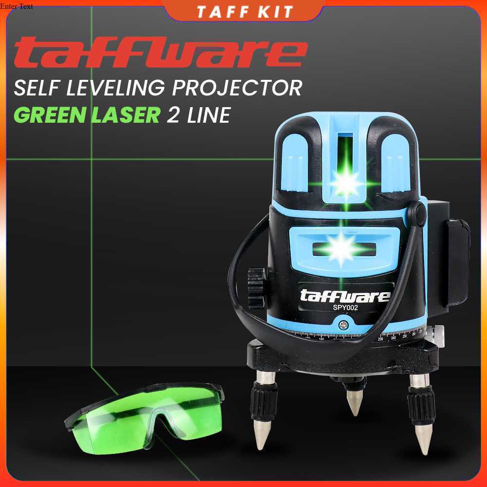 Taffware Self Leveling Projector Green Laser 2 Line - SPY002
