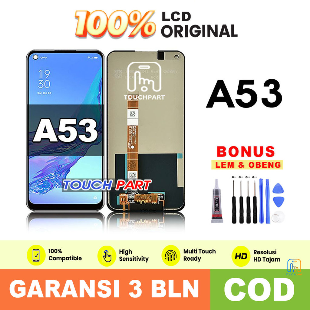 LCD FOR OPPO A53 Ori fullset touchscreen original COD