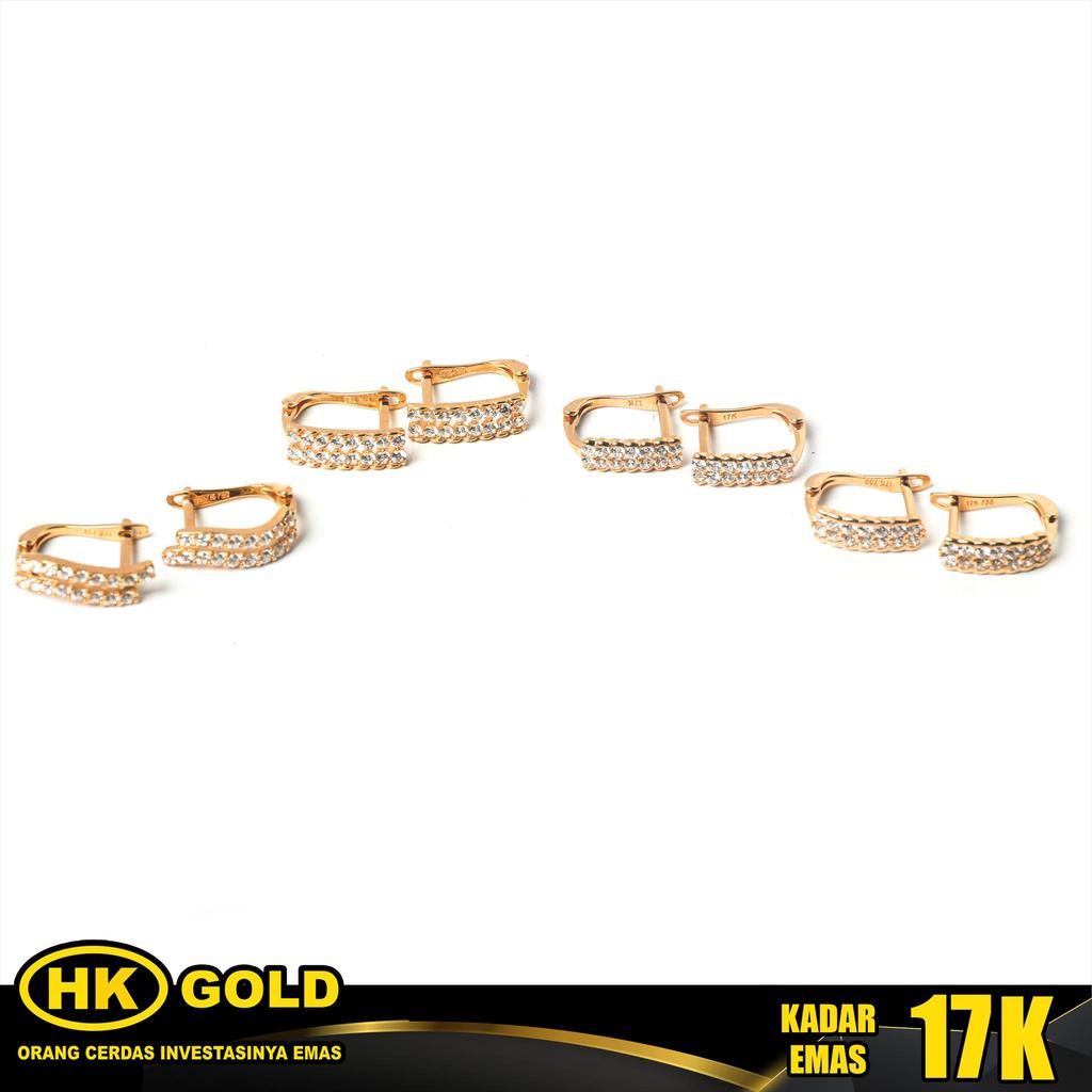 Anting Emas 17K Type 191 HK GOLD