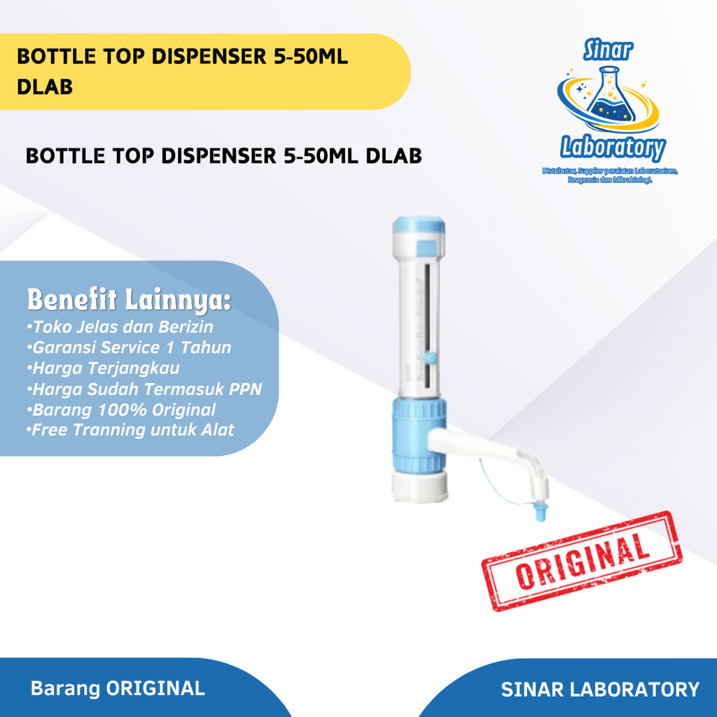Bottle Top Dispenser 5-50ml Dab