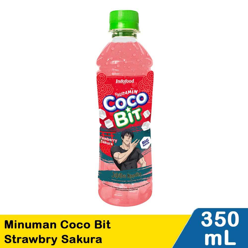 FRUITAMIN MINUMAN COCO BIT STRAWBRY SAKURA 350mL