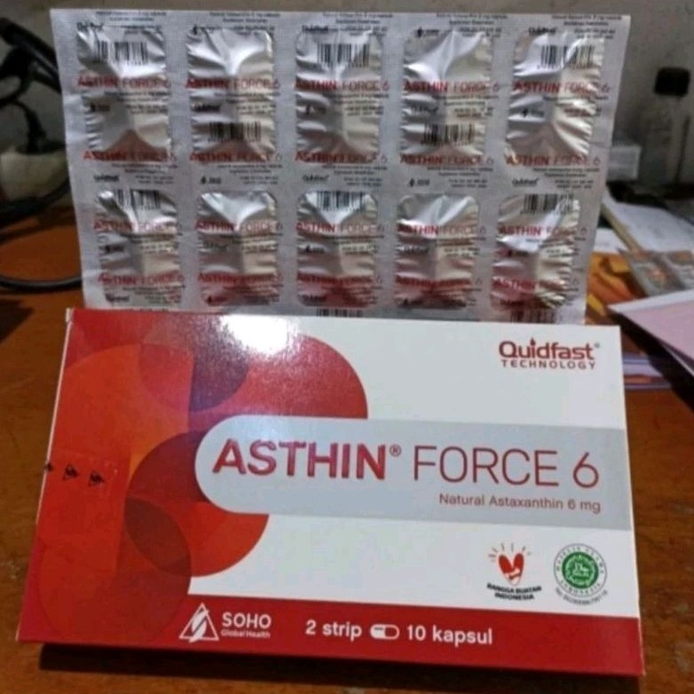 ORIGINAL Asthin Force 6 Strip 10 Kapsul Per Lembar