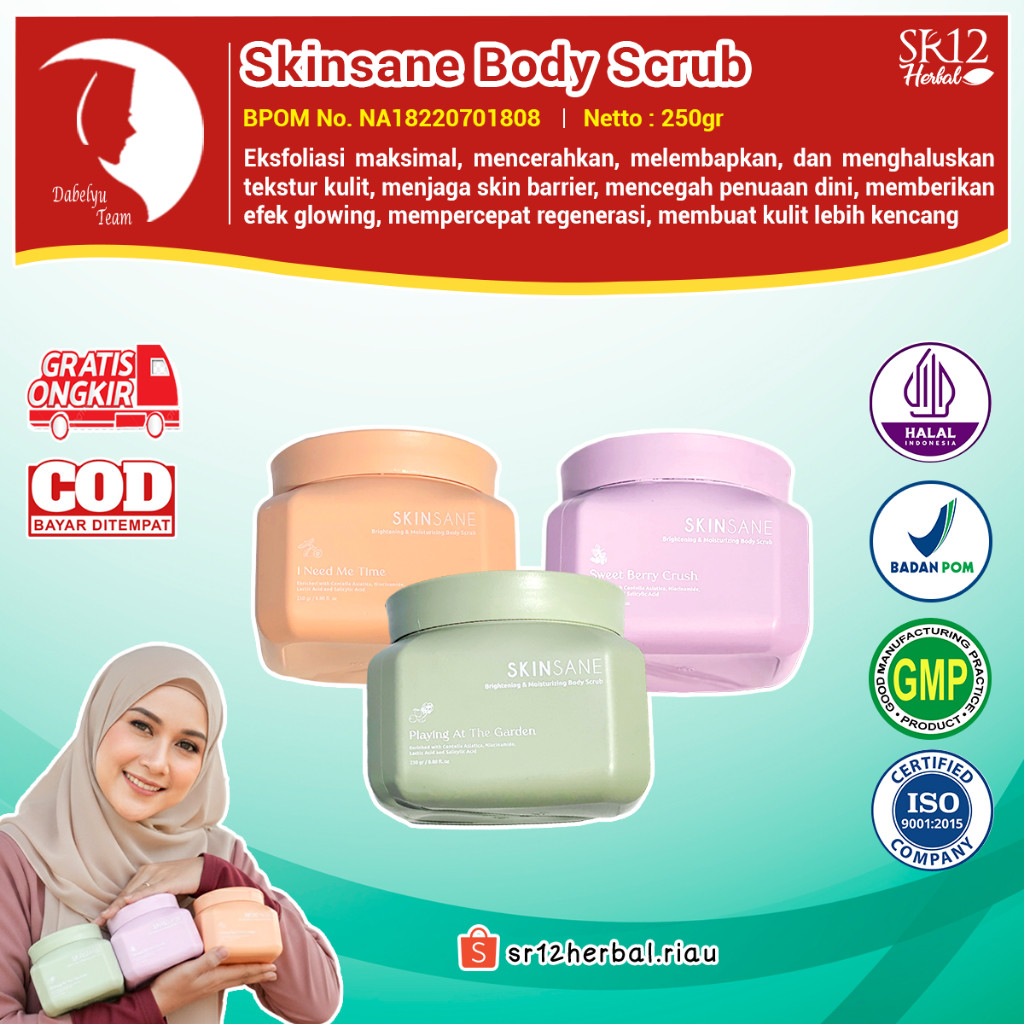 SR12 SKINSANE BODY SCRUB