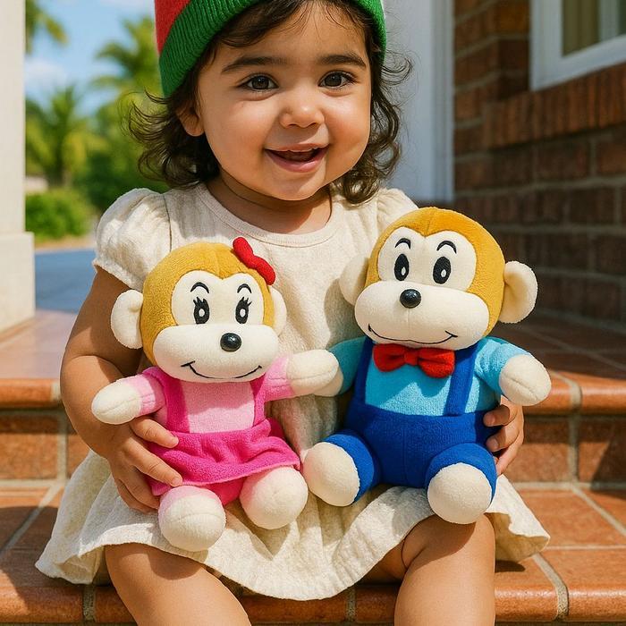 Boneka monkey couple Small monyet couple