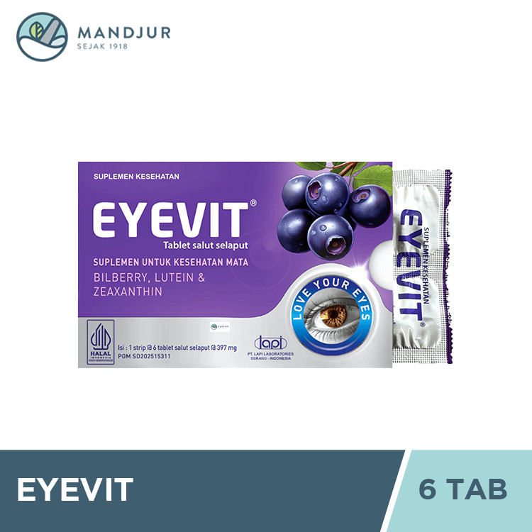 Eyevit 6 Tablet - Suplemen Kesehatan Mata
