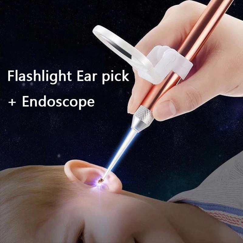 Alat Korek Kuping LED Flashlight Earpick Clean