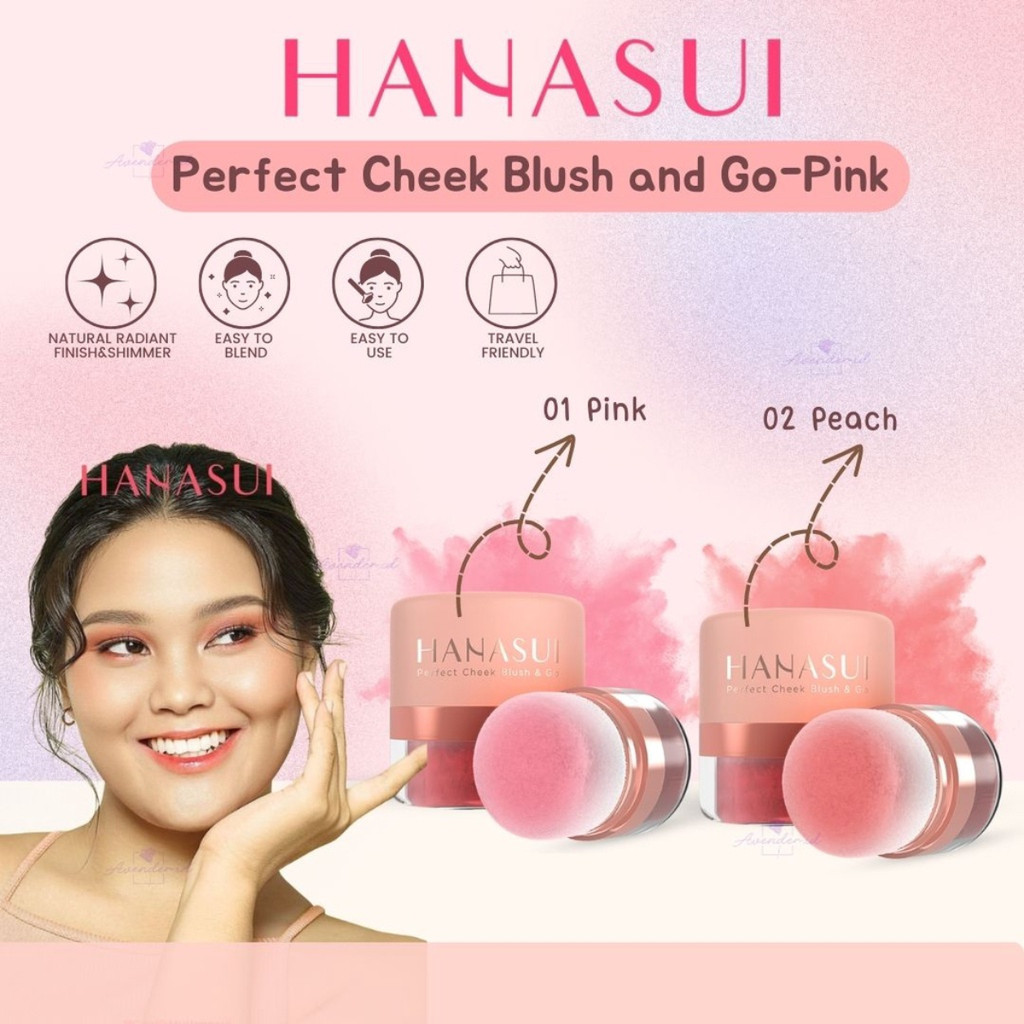 Hanasui Perfect Cheek Blush & Go 2,5gr