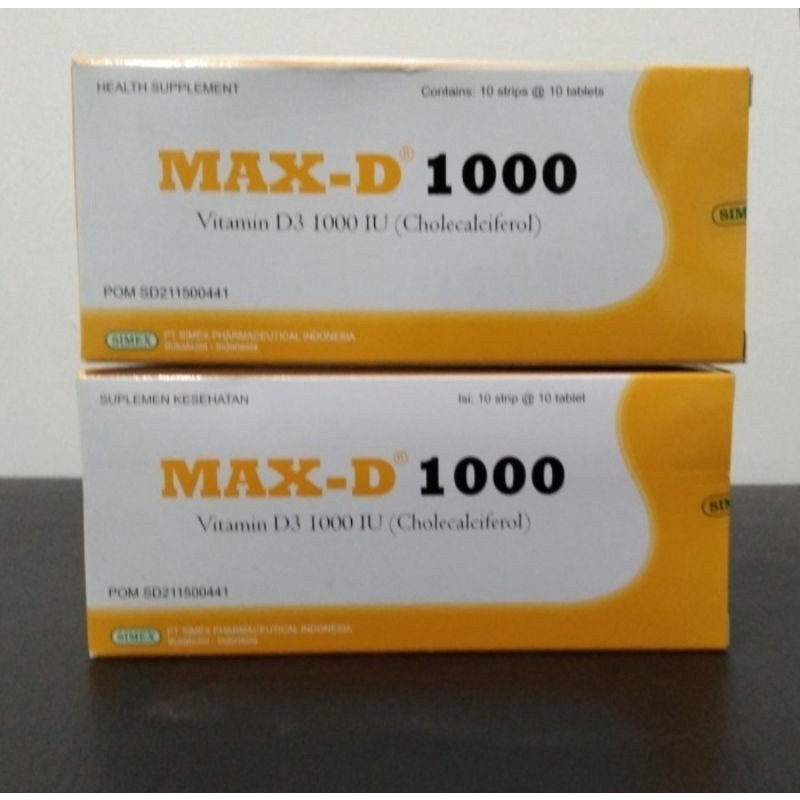 Max D 1000iu Box 100 Tablet