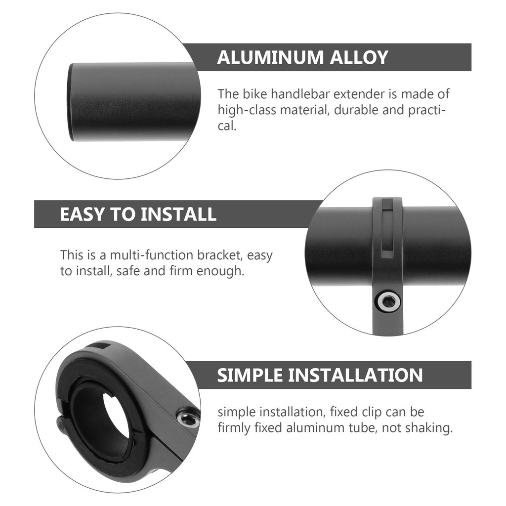 1Set Convenient Handlebar Extender Bracket for Bicycle Multi-Function Alloy Mount Stable for GPS Phone Navigation