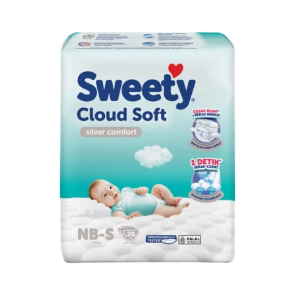 SWEETY SILVER COMFORT NB-S 20'S