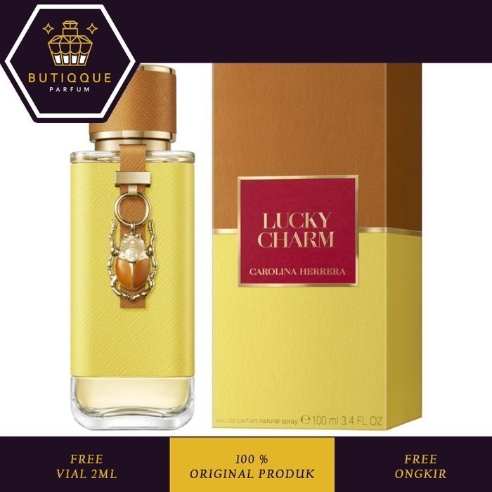 CAROLINA HERRERA LUCKY CHARM EDP 100 ML  Box Segel + Batchcode