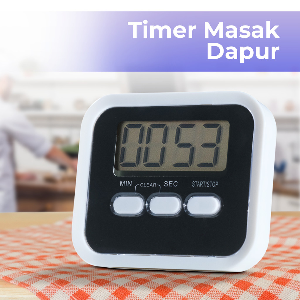 Aihogard Timer Mini Digital Dapur Kitchen Countdown Timer - II5 - Tinari