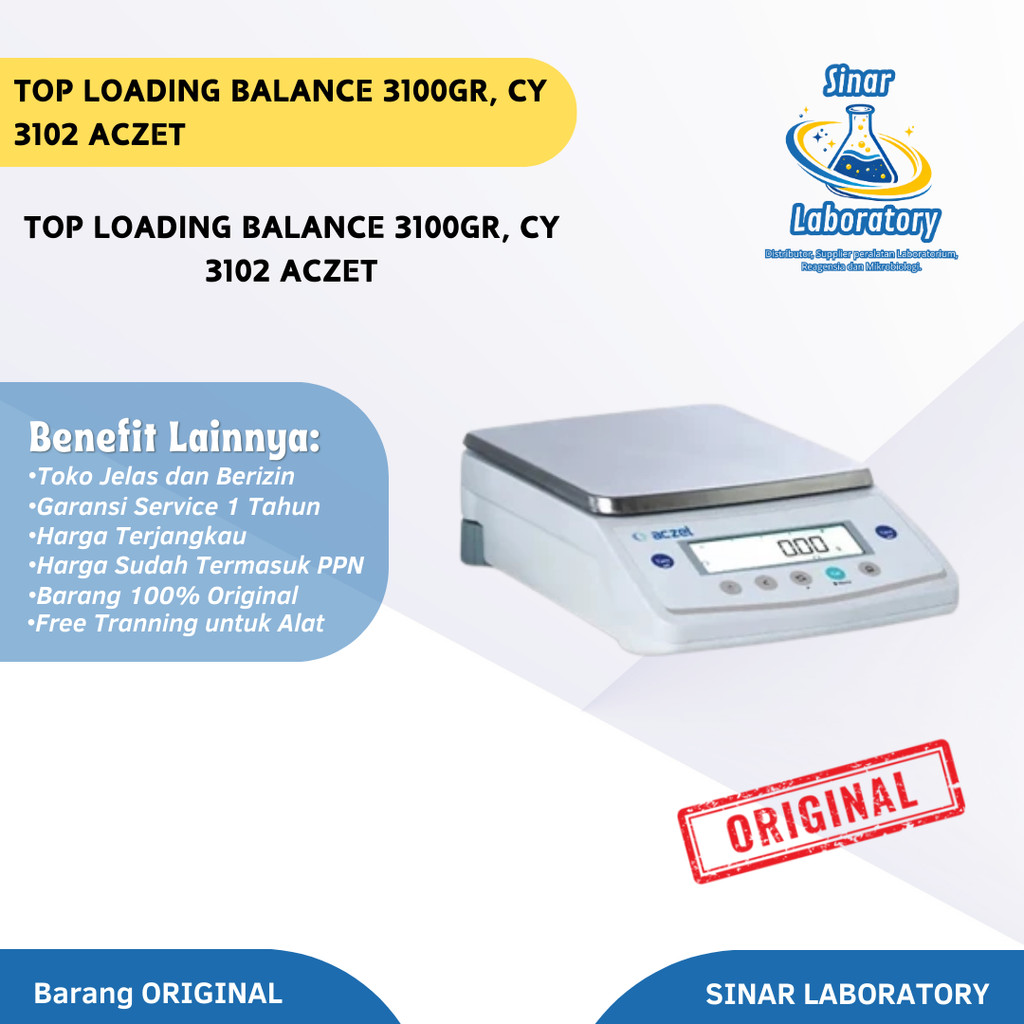 Top Loading Balance 3100gr, CY 3102 Aczet