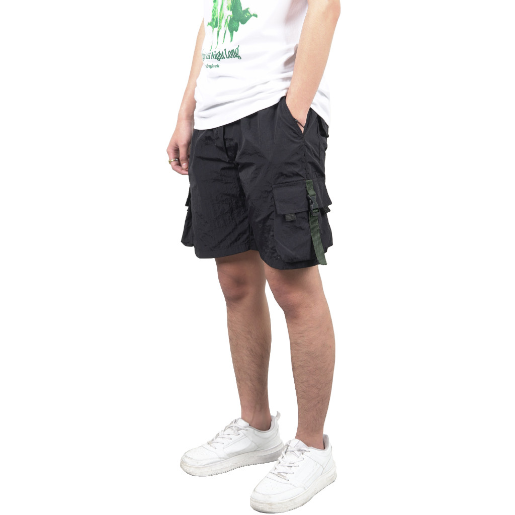 Celana Gonca Short Cargo Black | M2