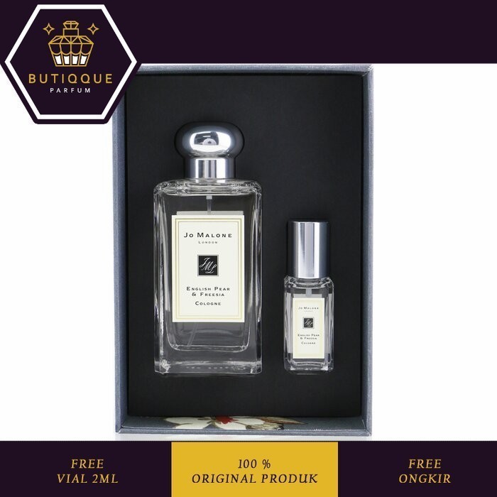 JO MALONE English Pear Duo Set Cologne 100ml + 9ml Box Segel + Batchcode