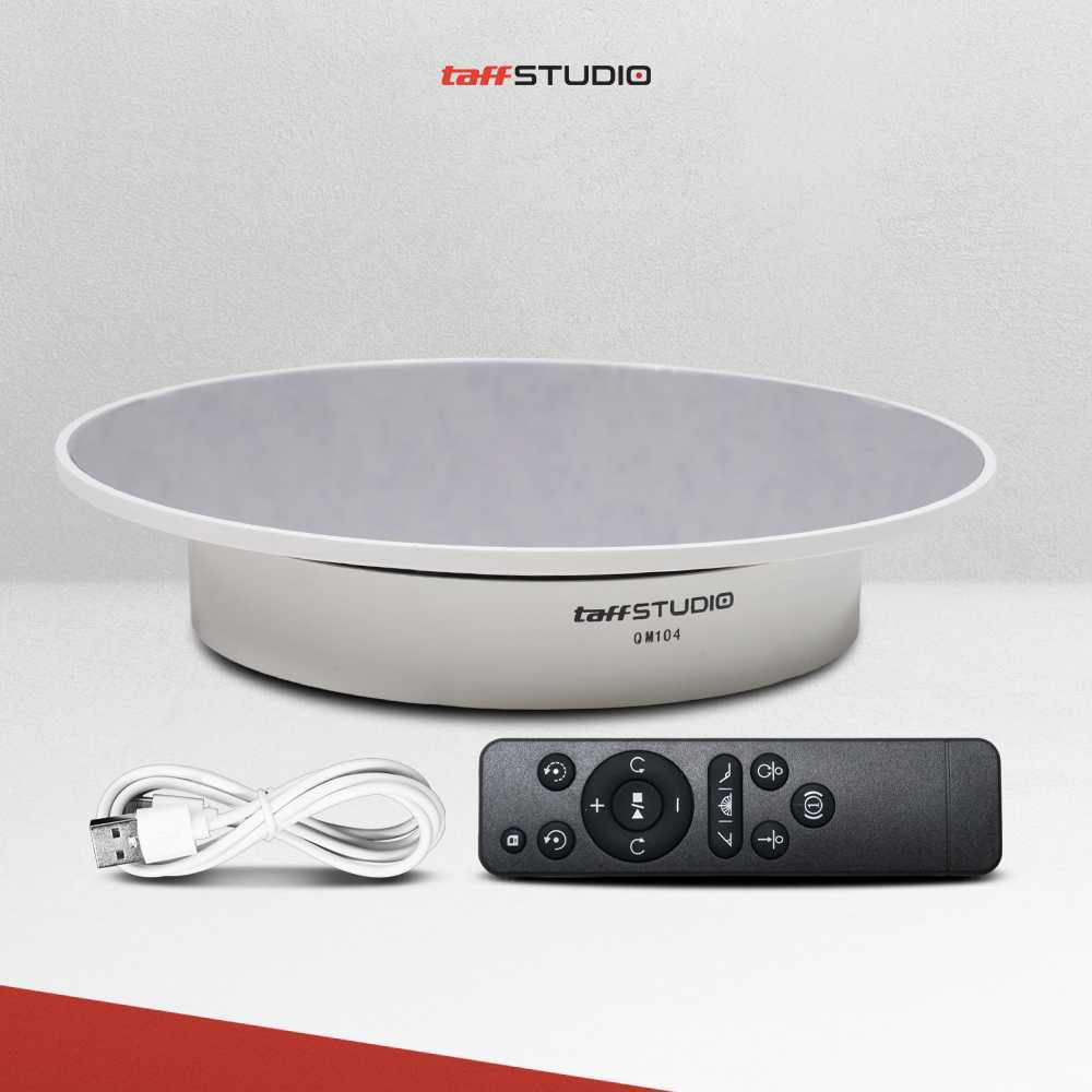 TaffSTUDIO Alas Putar / Mirror Rotating Display with Remote 20cm