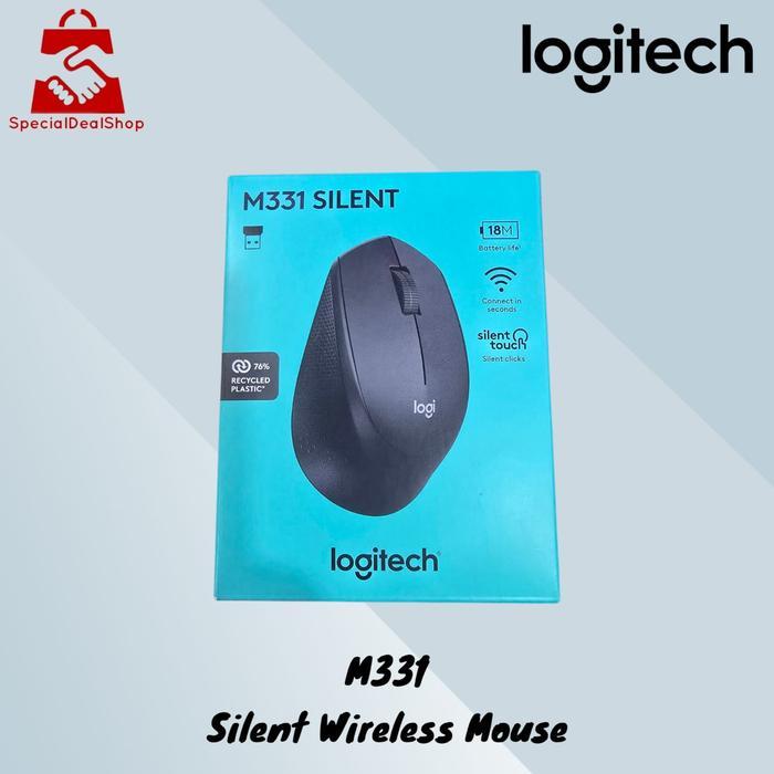 LOGITECH WIRELESS MOUSE M331 SILENT / MOUSE WIRELESS M 331 SILENT - Hitam