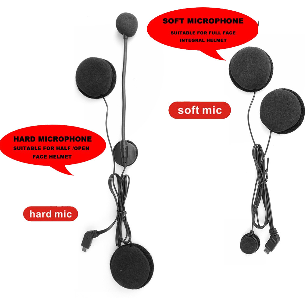 Hard/Soft Mic For E1/X1 Bluetooth Motorcycle helmet bluetooth headset the link