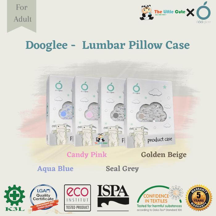 Dooglee Case Lumbar Pillow - Aqua Blue