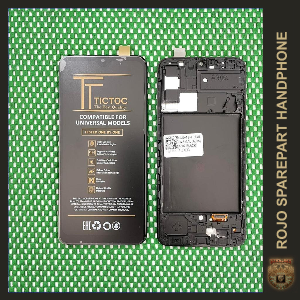 LCD+TS+FRAME SAMSUNG A307/A30S BLACK - TICTOC