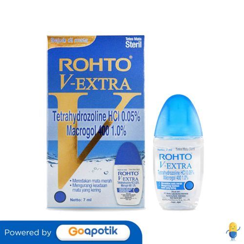 Rohto V-Extra Eye Drops Isi 7 Ml Botol