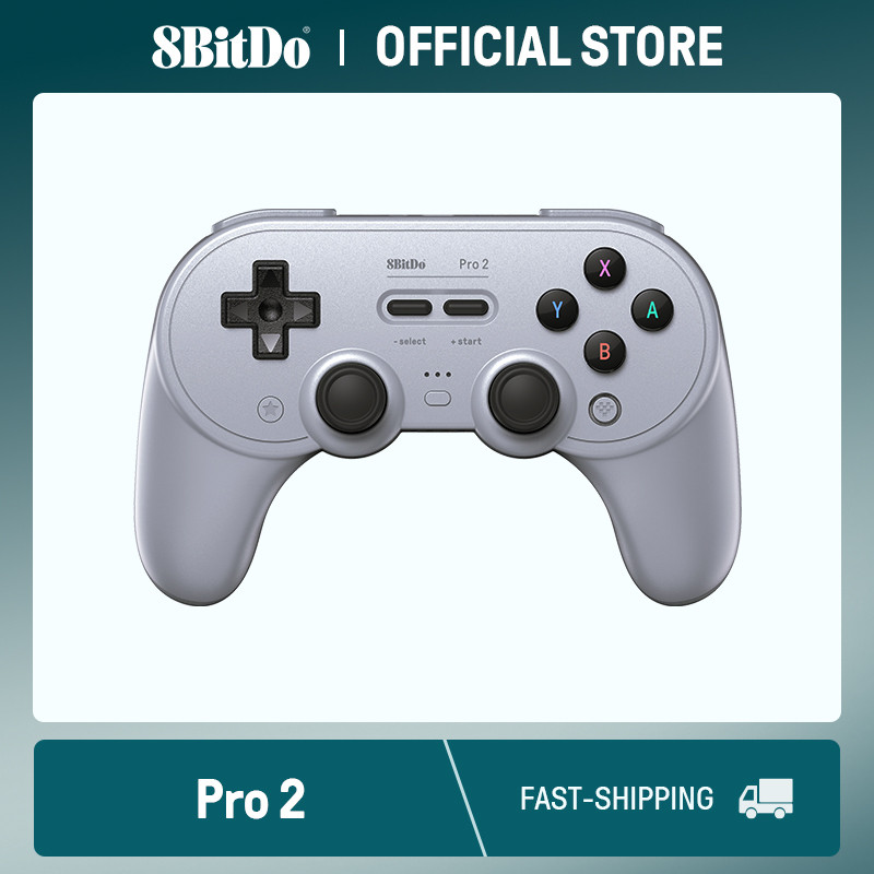8BitDo New Pro 2 Bluetooth Gamepad with Hall Effect Joystick for Switch 2,1, PC, macOS, Android, Steam Deck & Raspberry Pi