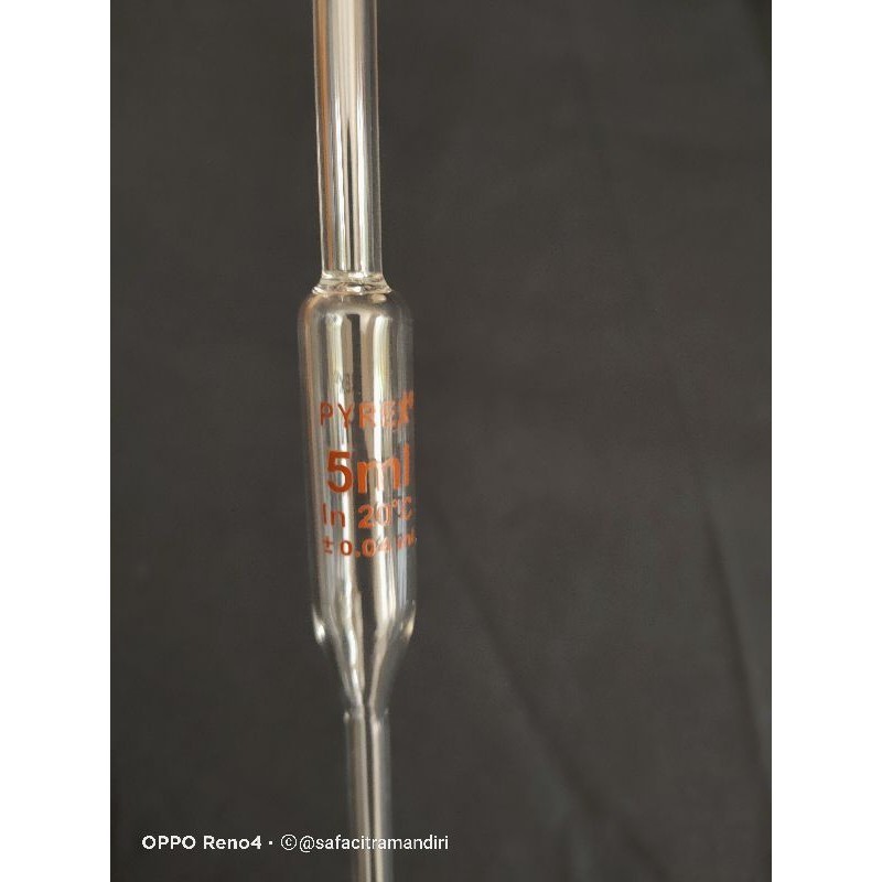 Pipet Volume / Pipet Gondok 5ml Pyrex