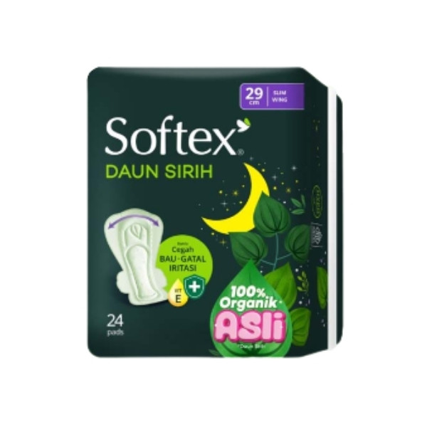 SOFTEX DAUN SIRIH SLIM WING 29CM 24'S