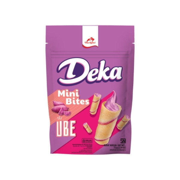 DEKA WAFER ROLL MINI BITES UBE 72 GR