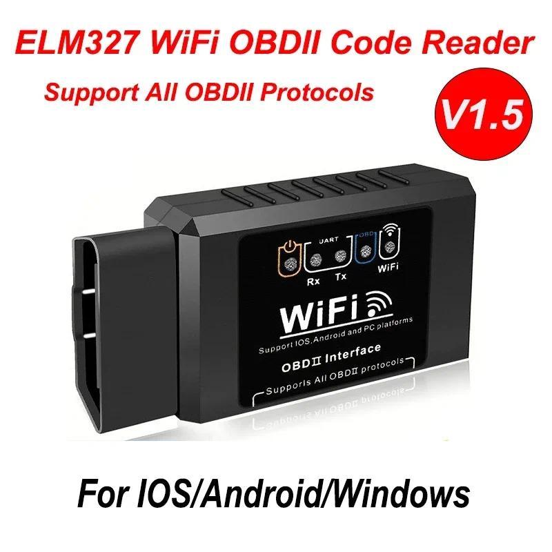 ELM327 WiFi OBD2 Code Reader Scanner Car Diagnostic Tools V1.5 WIFI For Android/IOS/PC OBD2 Interface Adapter