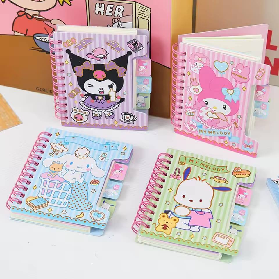 Buku Catatan Mini Pocket Mini Notebook Character Edition