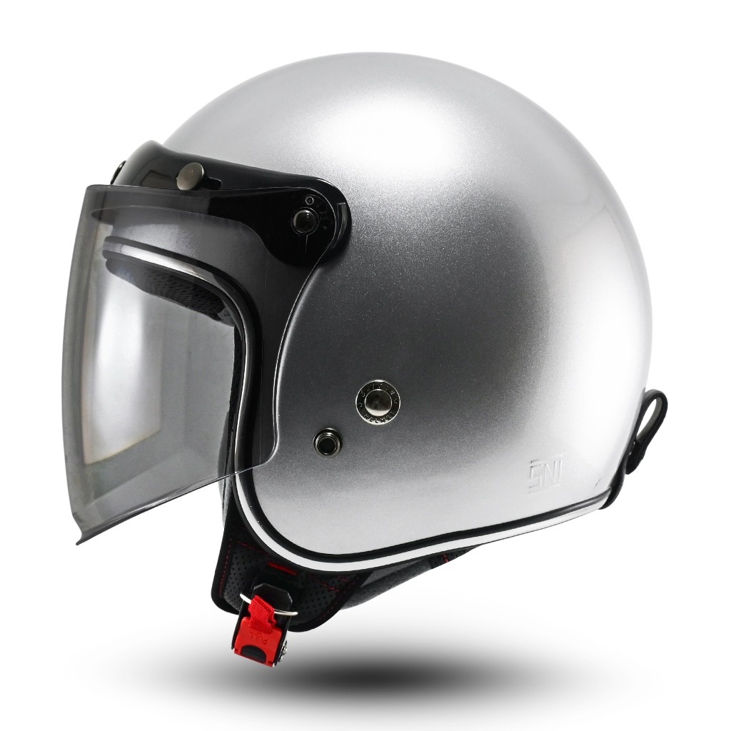 Jitsu JR2 Helm Retro Premium Solid SNI Terbaru