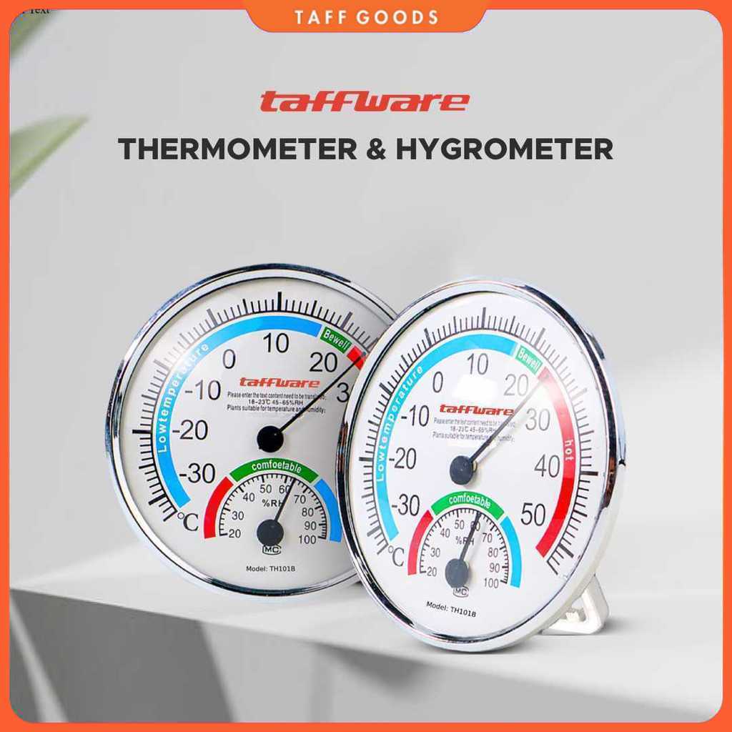 Taffware Analog Thermometer Hygrometer Temperature Humidity - TH101B