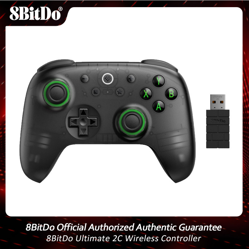 8BitDo Ultimate 2C Wireless Controller Gamepad With Hall Joystick for PC Windows 10/11 Steam Deck Raspberry Pi Android