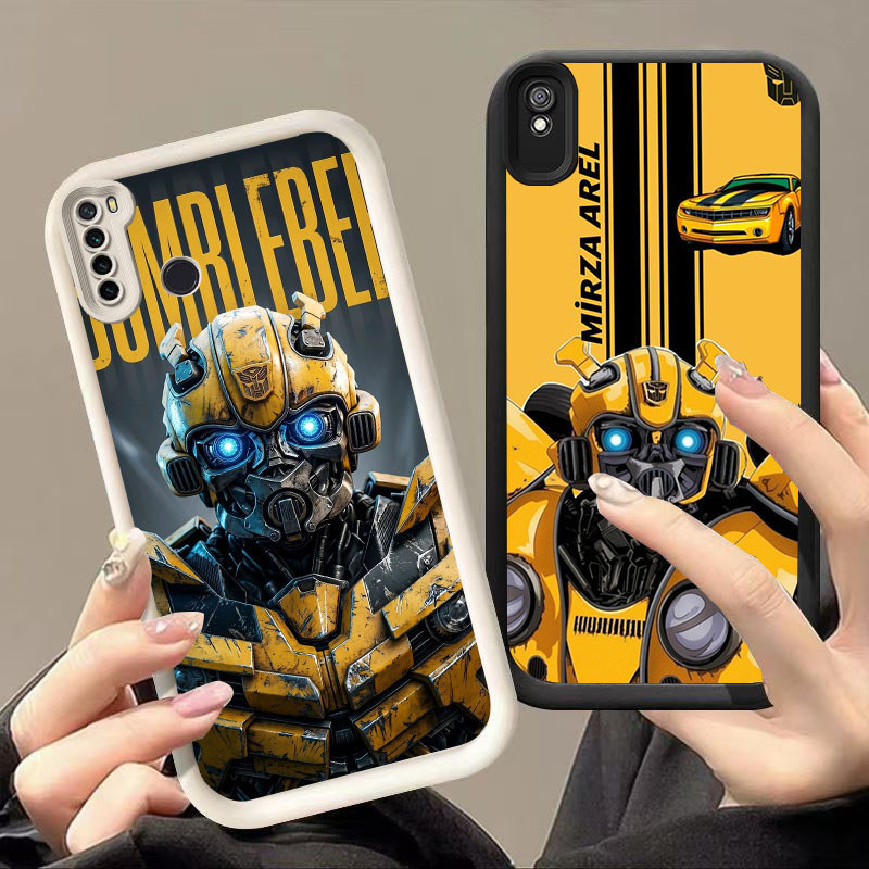 CU-32 Bumblebee Shockproof Soft Casing untuk Redmi Note 9T 7 6A 9A Pro