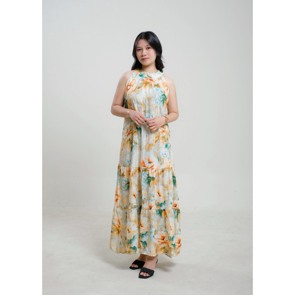 Soft Flora Maxi Dress