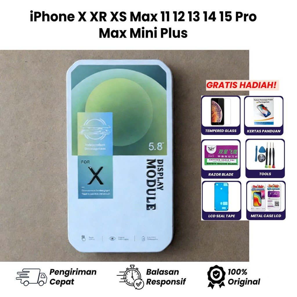 LCD Fullset +Touchscreen Compatible For Iphone X - Der Doly
